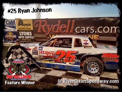 #25 Ryan Johnson Street Stock from  Karlstad MN - River Cities Speedway