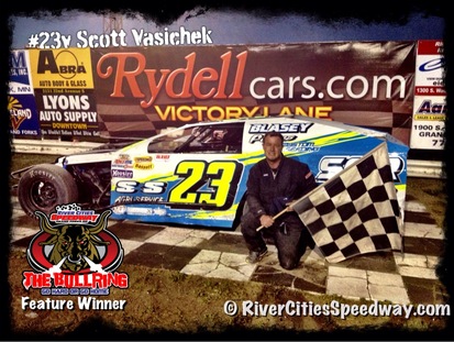 #23v Scott Vasichek Midwest Mod Race Car Driver - Michigan ND  - River Cities Speedway
