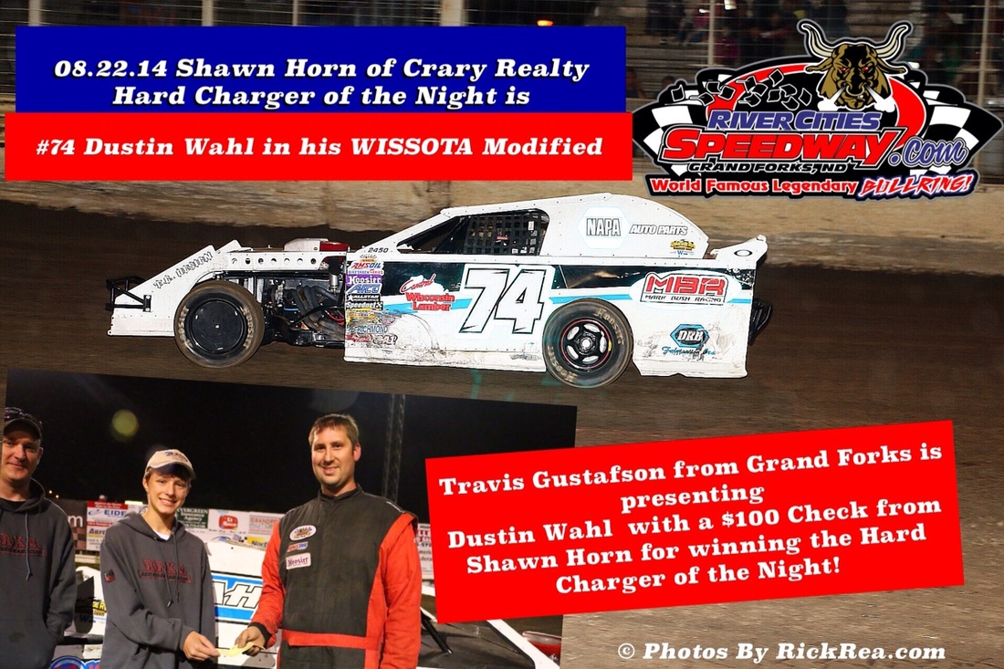 Dustin Whal - Shawn Horn of Crary Realty Hard Charger of the Night at River Cities Speedway