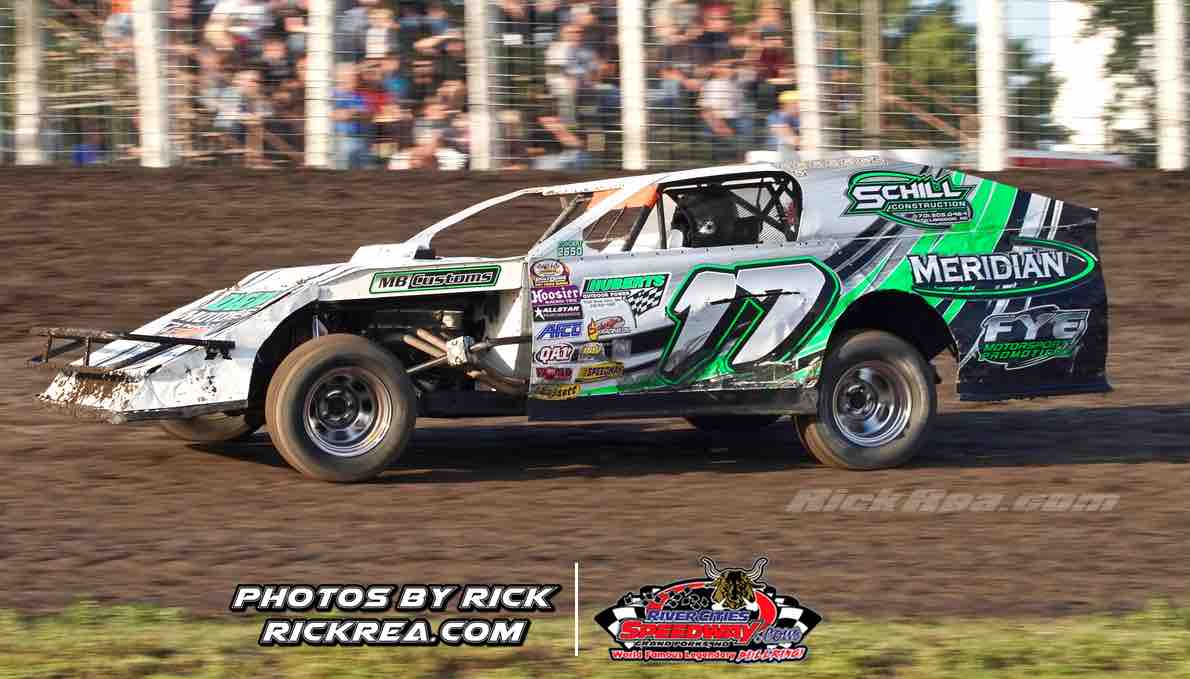 WISSOTA Midwest Modified Race Car Driver Lance Schill Race Photo of the day. Photo By Rick Rea at PhotosbyRickRea.com
